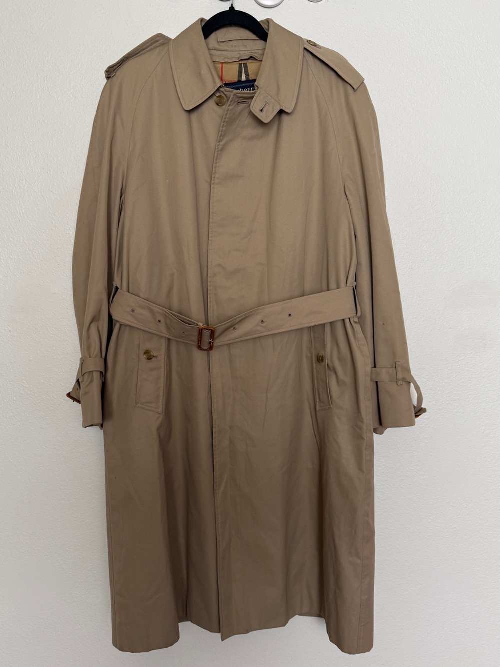 Vintage Burberrys Made in England Car Coat Nova Check Quilted Liner 40 Long